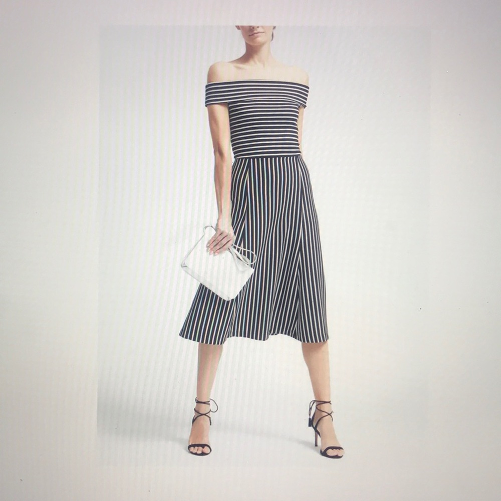 Banana Republic Ponte Off-the-Shoulder Dress